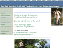 Tablet Screenshot of fishforstripers.com